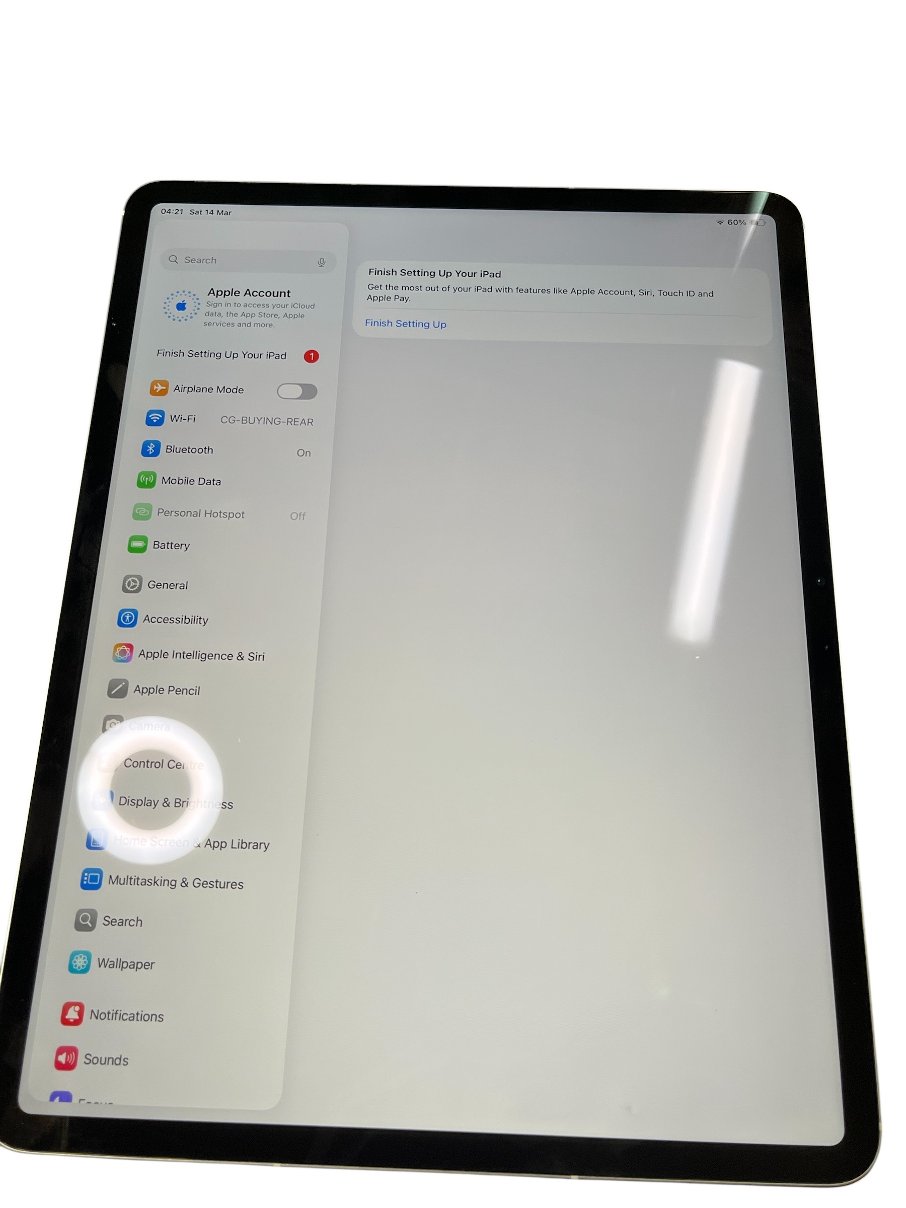 Product photo for Apple iPad Air 13-inch (M2) 256GB - Space Grey Functional Defect