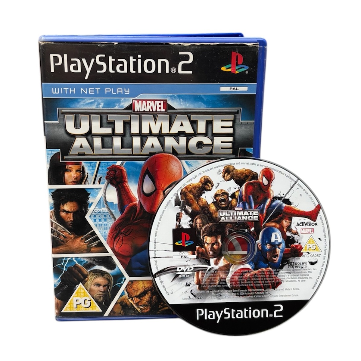 Product photo for Marvel Ultimate Alliance - PlayStation 2 Game (PG)