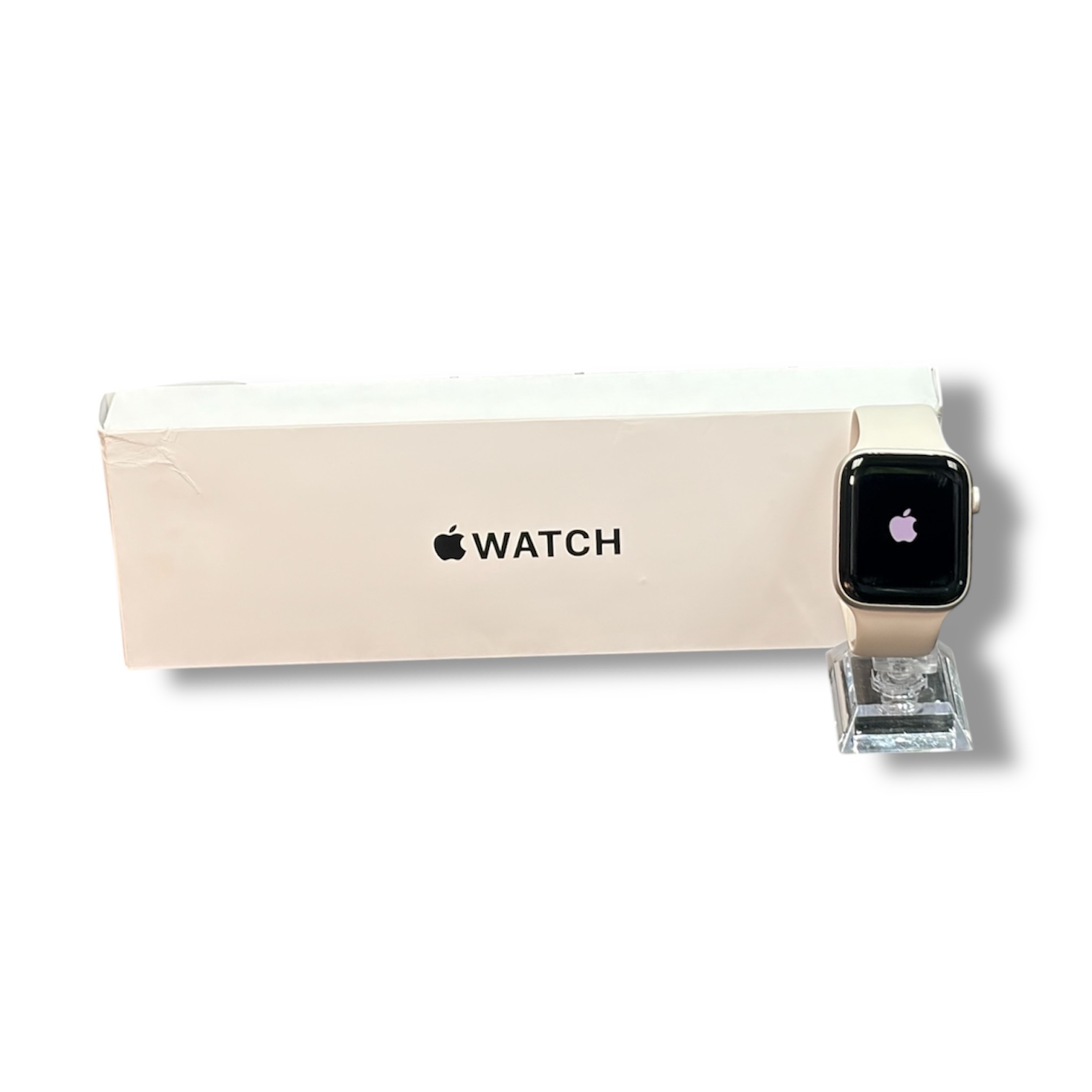 Product photo for Apple Watch SE 3rd Gen 44mm (GPS), Starlight Aluminium, B