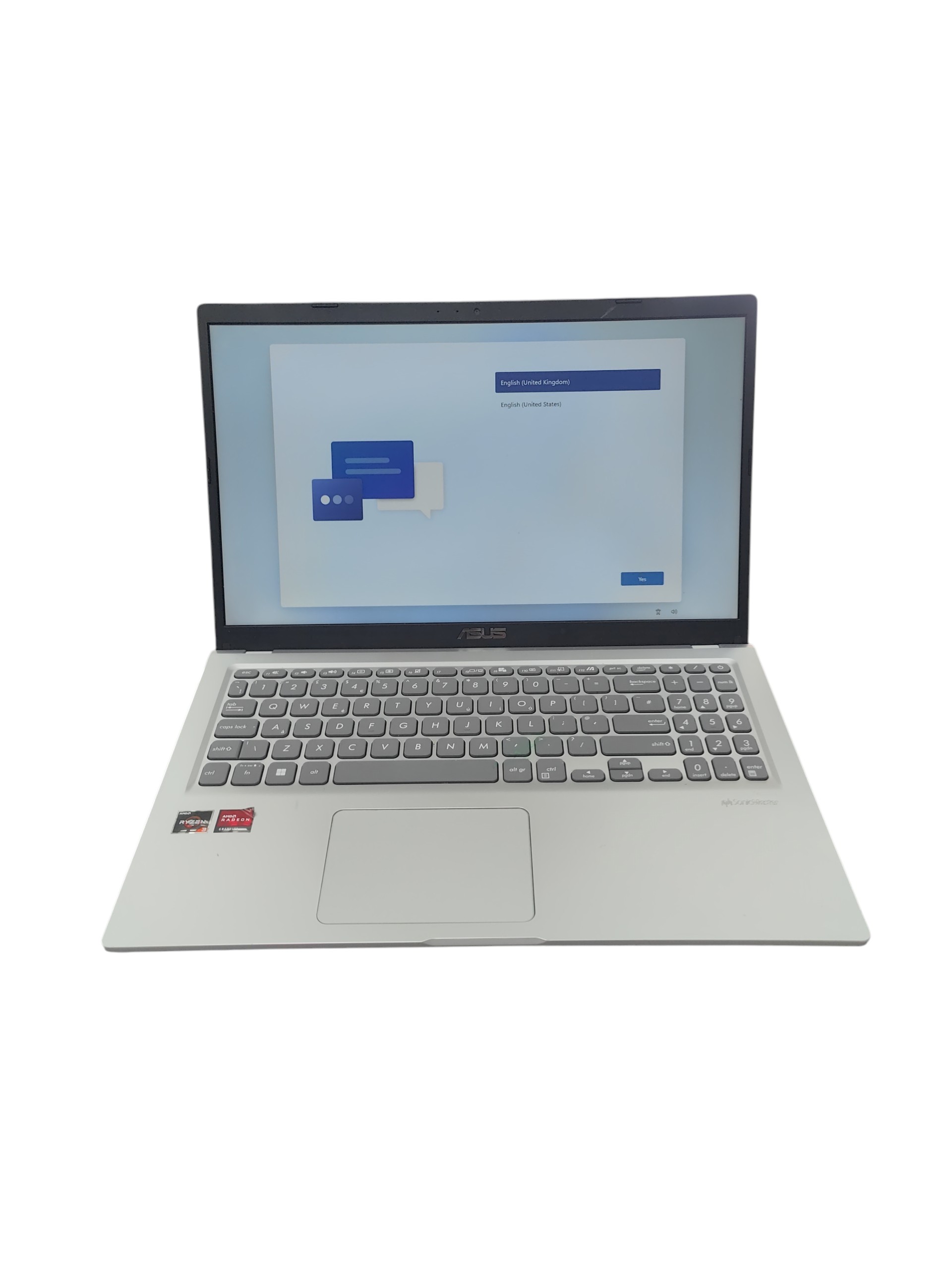 Product photo for ASUS M515DA Laptop – Ryzen 3 3250U | 4GB RAM 256GB SSD 15.6