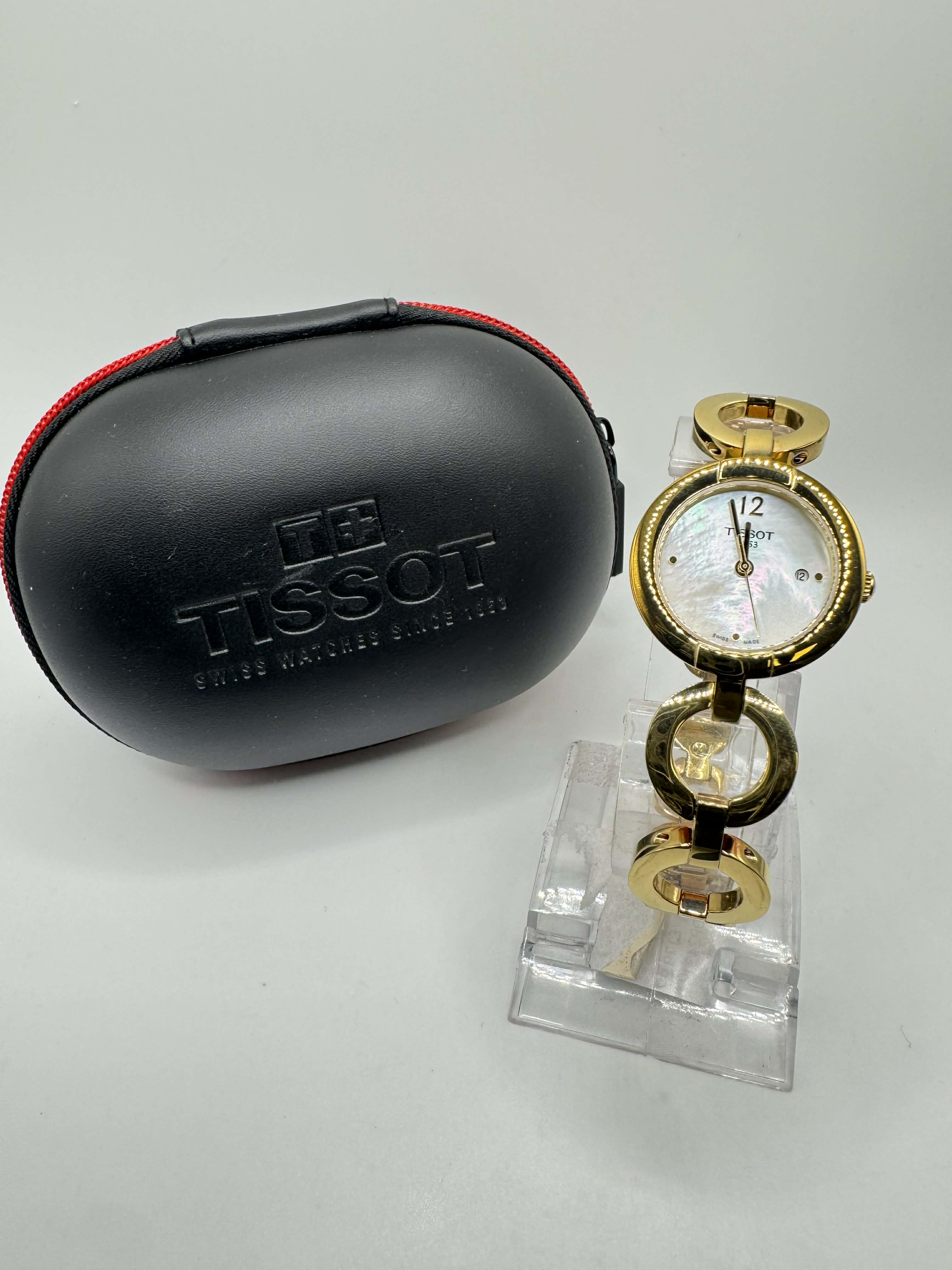 Product photo for Tissot Ladies Gold Tone Pinky Watch