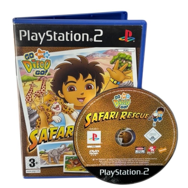 Product photo for Go, Diego: Go! Safari Rescue - PlayStation 2 Game (3+)