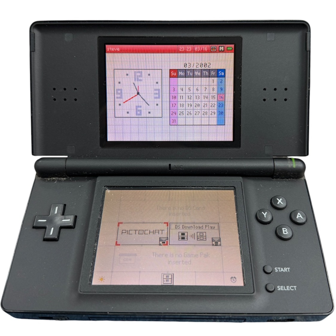 Product photo for DS Lite Console, Black, Unboxed