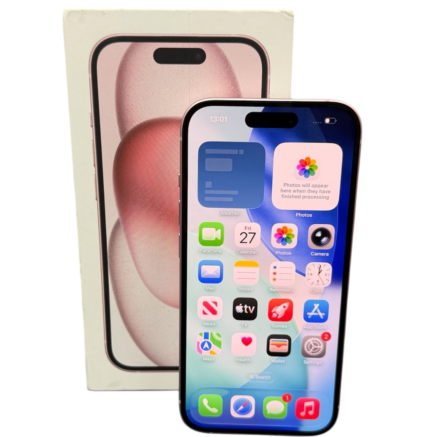 Product photo for Apple iPhone 15 128GB Pink, Unlocked A