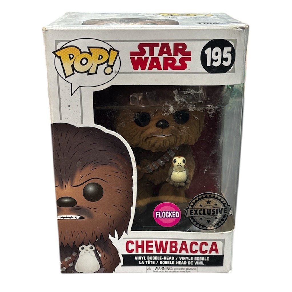 Product photo for Funko POP! Star Wars - Chewbacca #195 (Exclusive Flocked Figure)