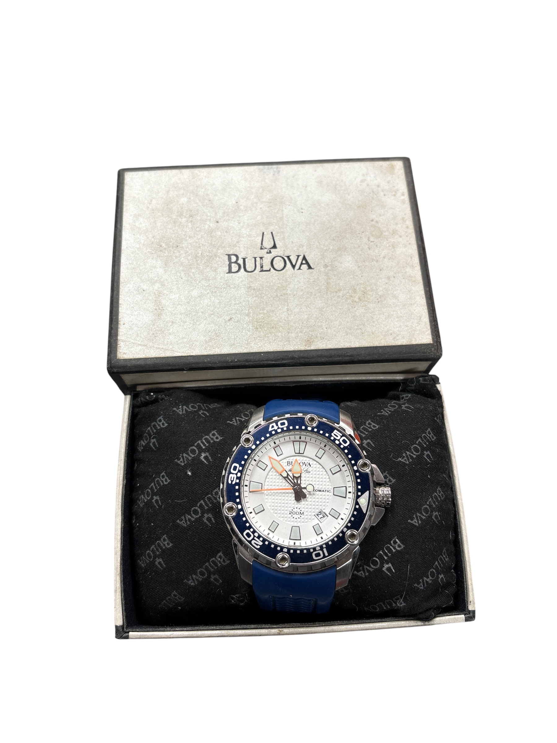 Product photo for BULOVA MARINE STAR AUTOMATIC 98B208 WATCH