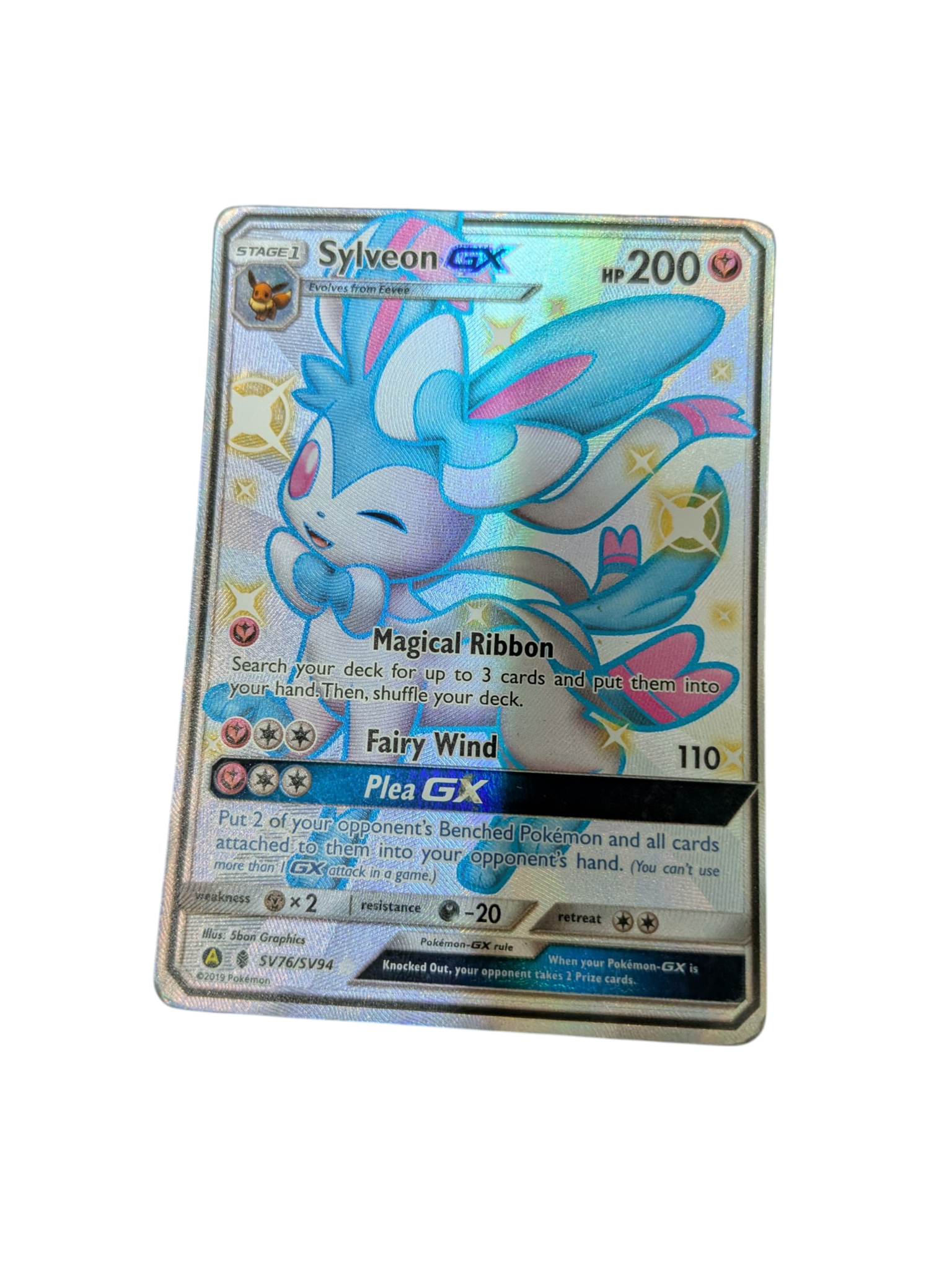 Pre-owned Sylveon GX SV76/SV94 Shiny Vault Hidden Fates Ultra Rare Pokemon  Card - LP - Own4Less