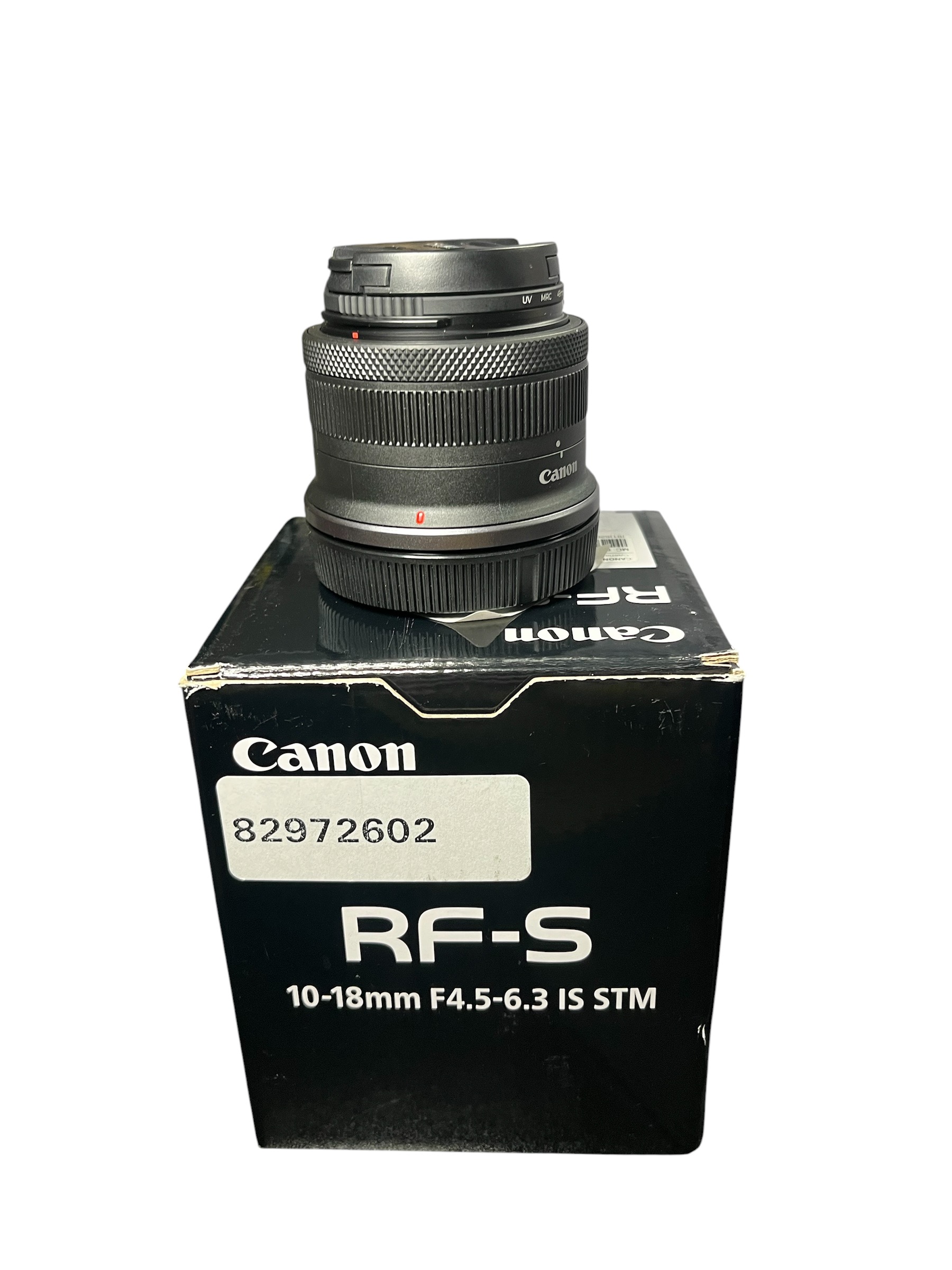 Product photo for Canon RF-S 10-18mm f/4.5-6.3 IS STM Ultra-Wide Zoom Lens Boxed