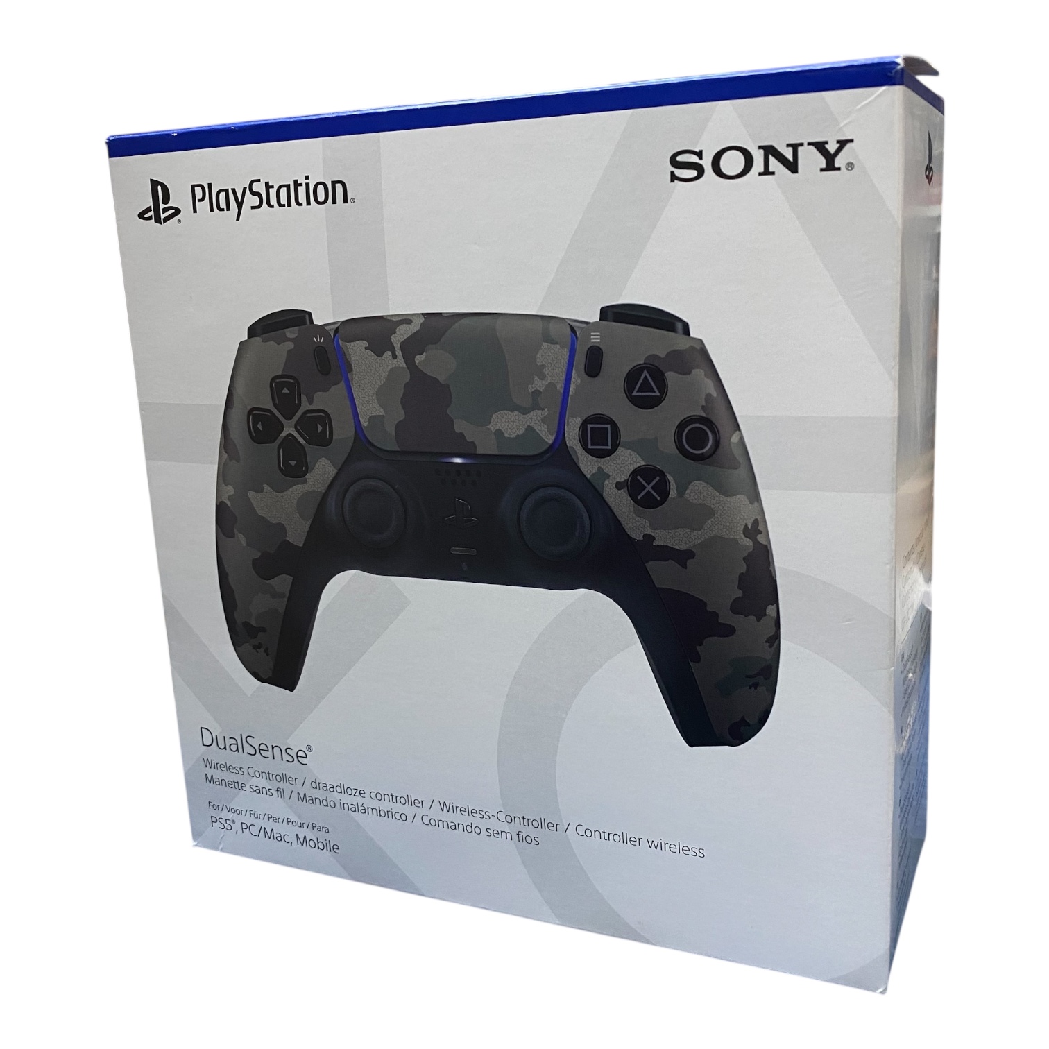 Product photo for PS5 Official DualSense Controller Grey Camouflage, NEW