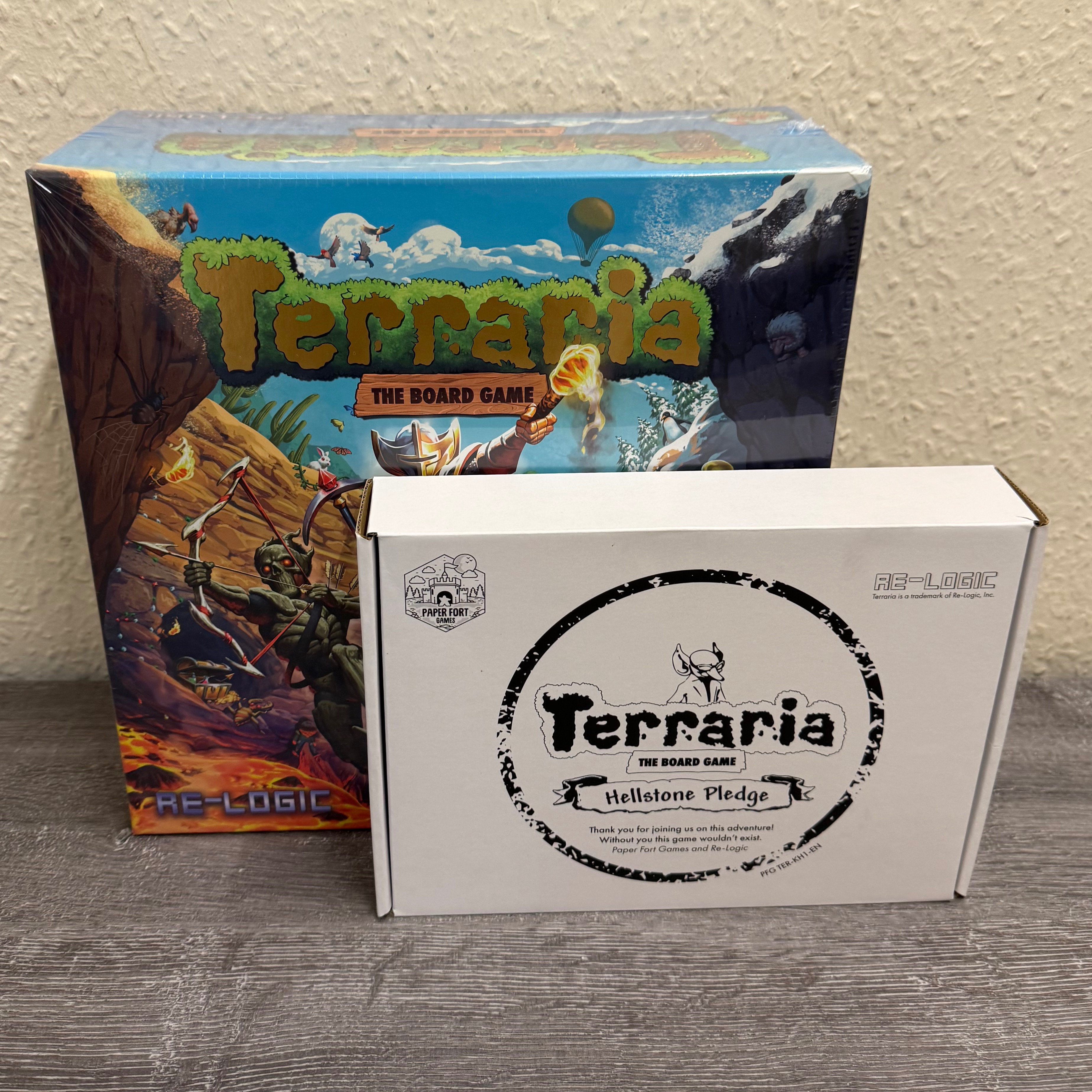 Product photo for PAPER FORT GAMES TERRARIA THE BOARD GAME - HELLSTONE PLEDGE BRAND NEW