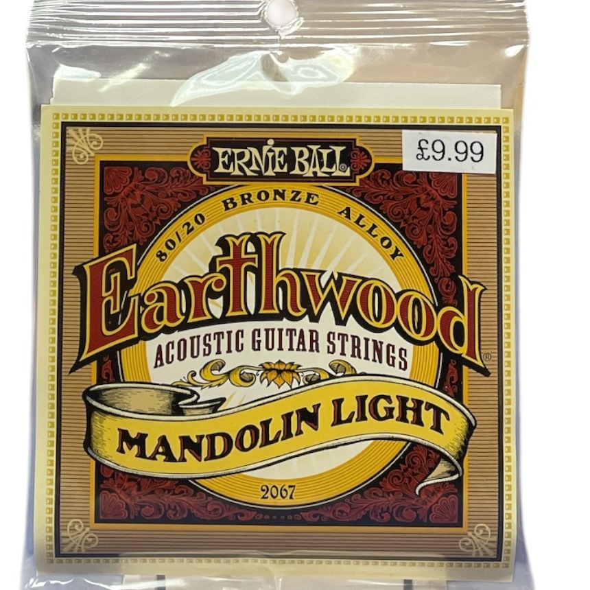 Product photo for Ernie Ball  Earthwood Mandolin Light Bronze Acoustic Guitar Strings P02067