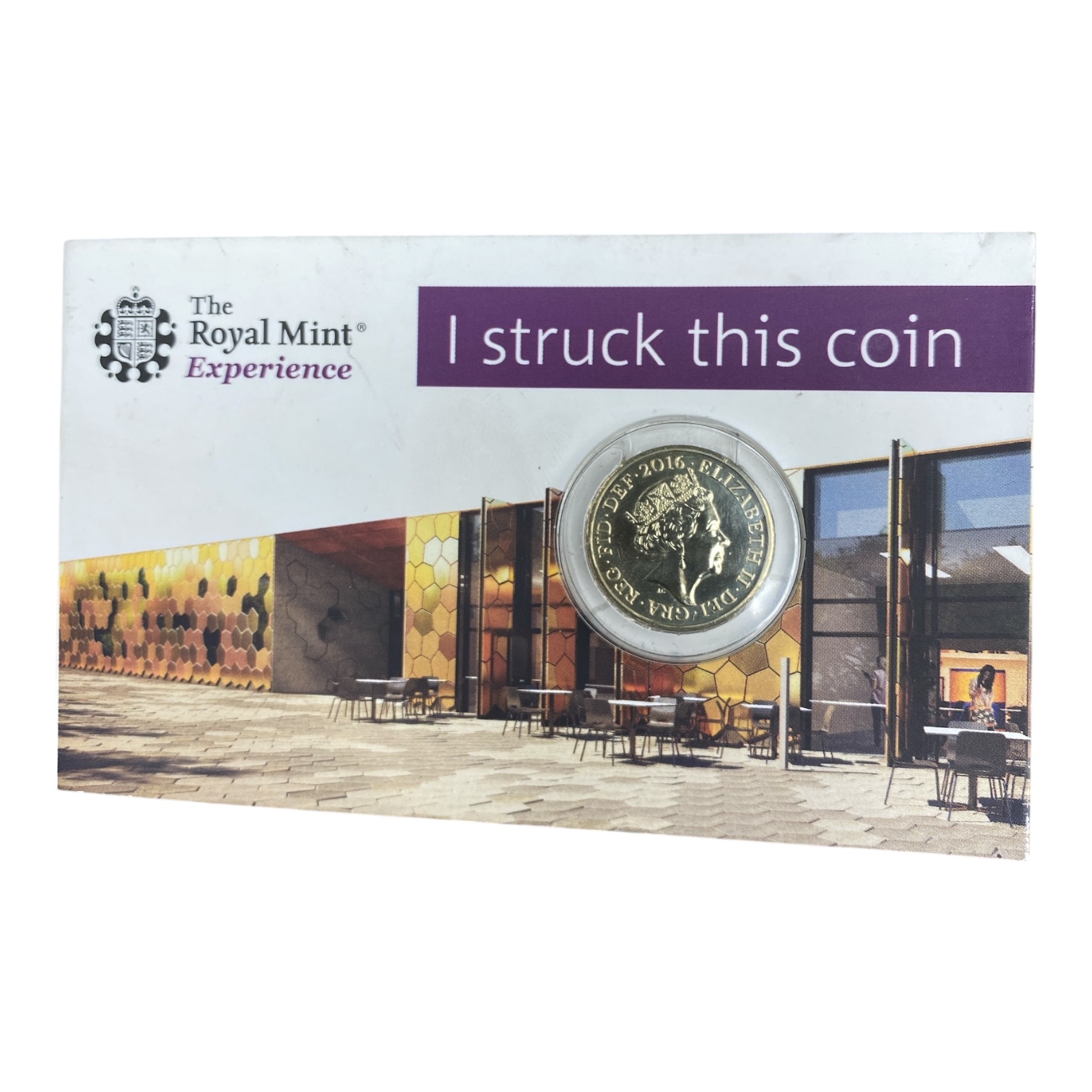Product photo for Royal Mint I Struck This Coin £1 2017