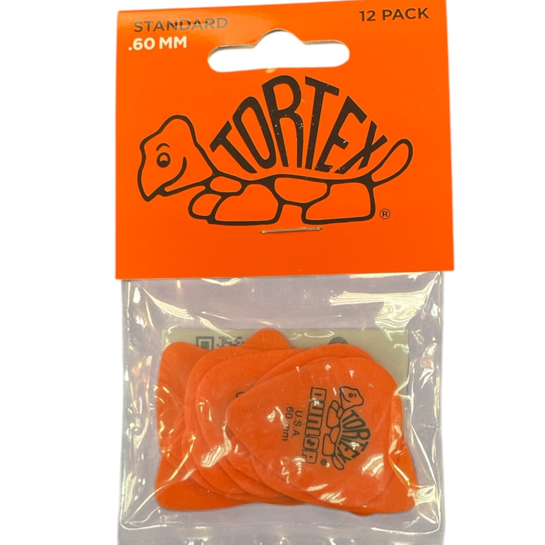 Product photo for Dunlop Picks - Tortex Standard Orange 0.60mm