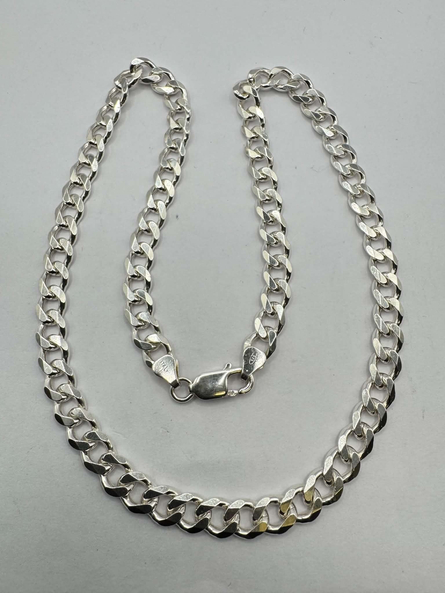 Product photo for Silver Thick Link Curb Chain