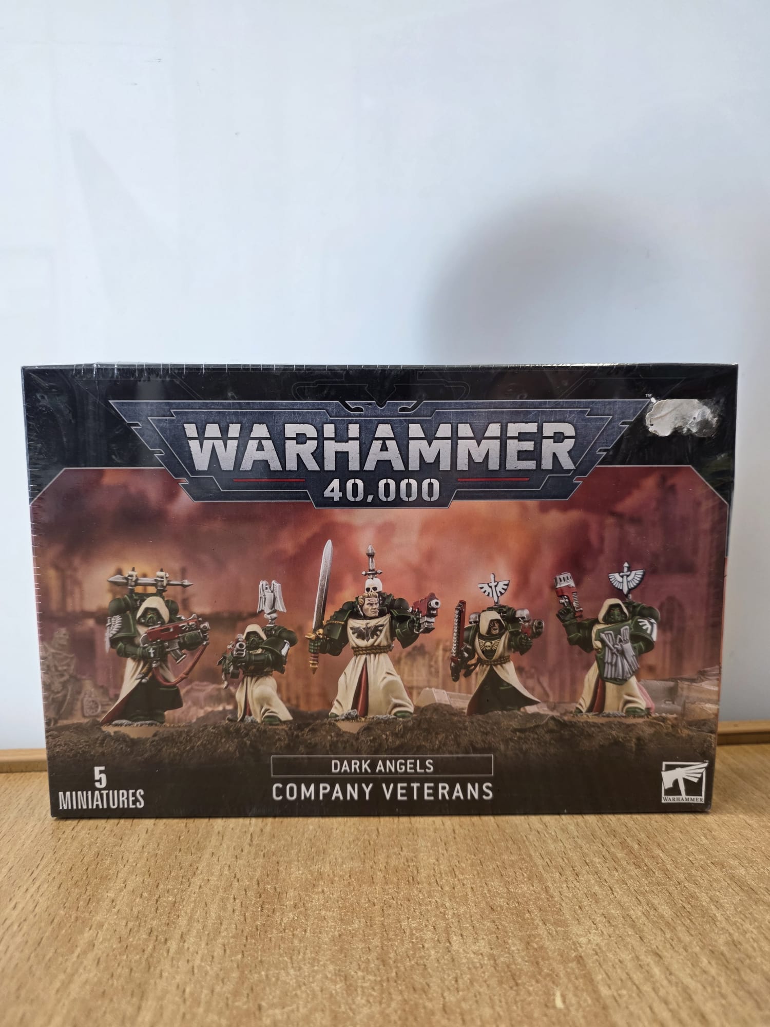Product photo for Warhammer 40K Dark Angels Company Veterans Squad New Sealed