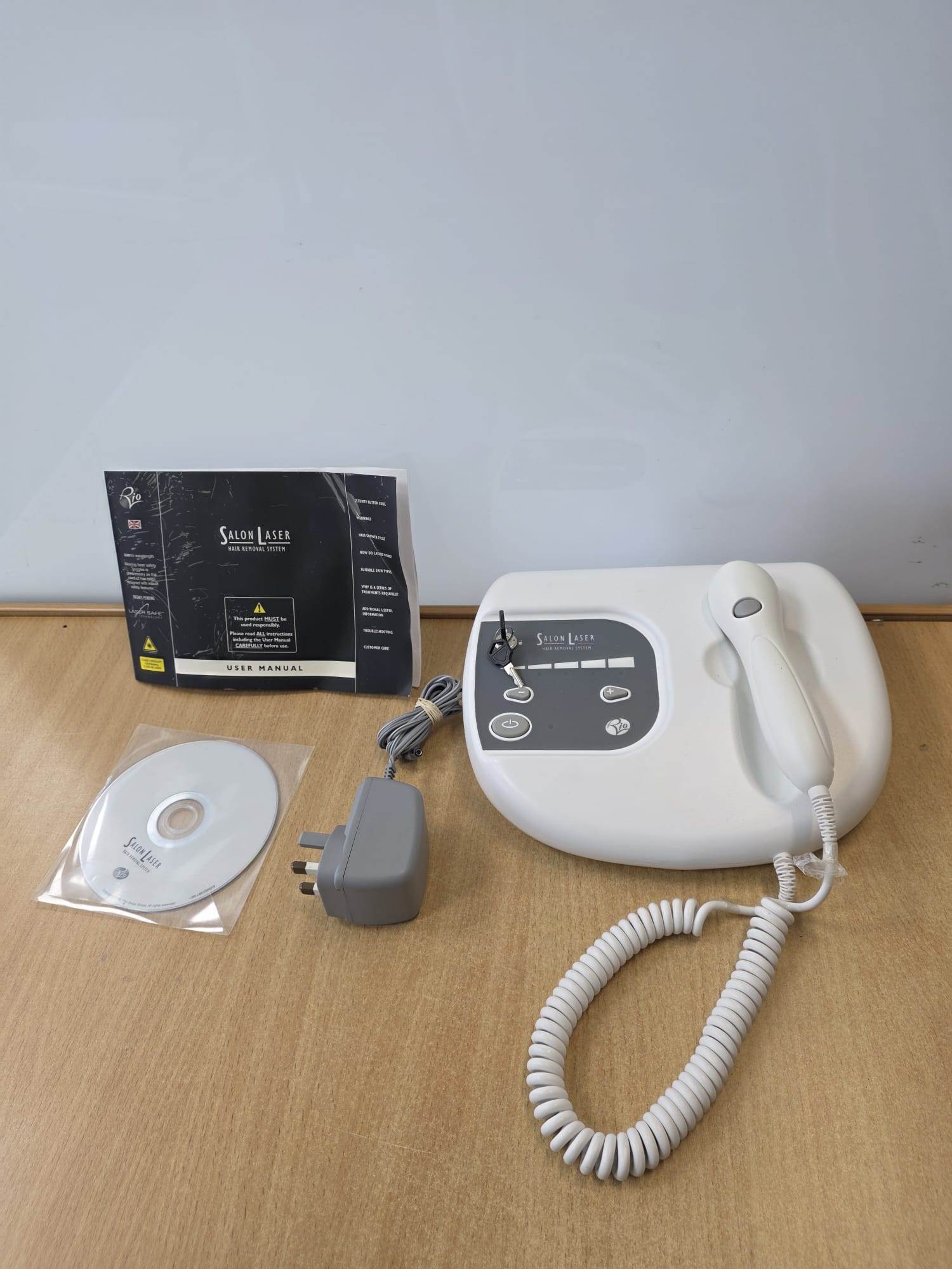 Product photo for Rio Salon Laser Hair Removal System With Keys Manual Unboxed