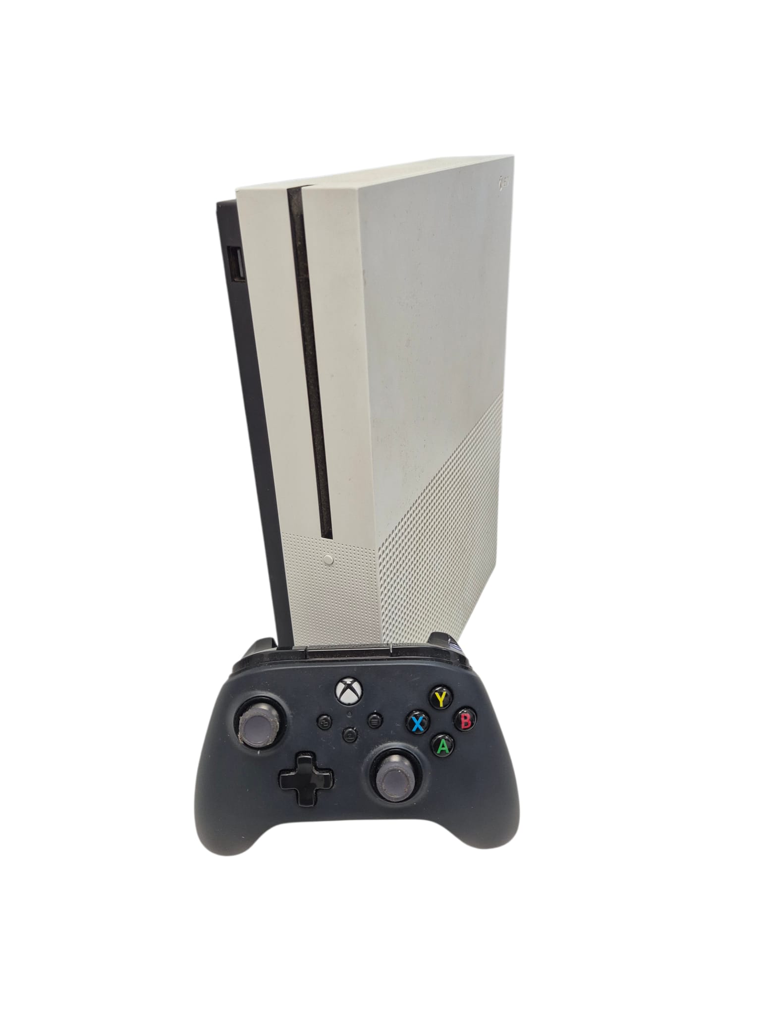 Product photo for Microsoft Xbox One S 500GB Home Console - White 1 Controller **Warranty**