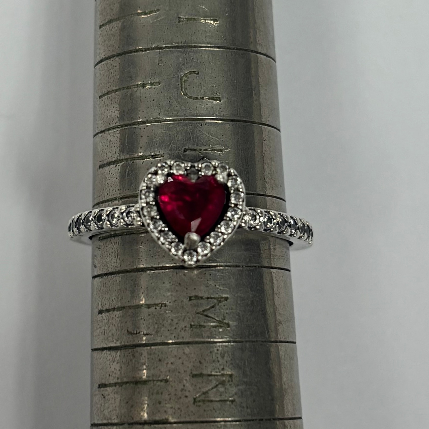 Product photo for Pandora Ring Love Heart Stone