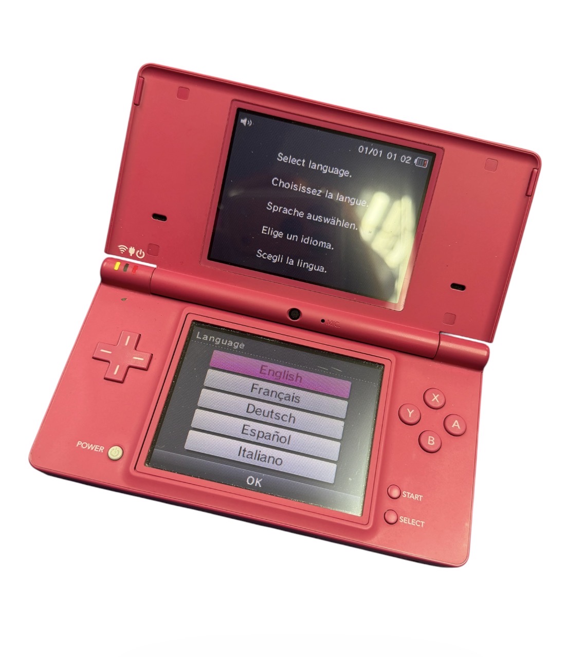 Product photo for Nintendo DSi Console, Pink