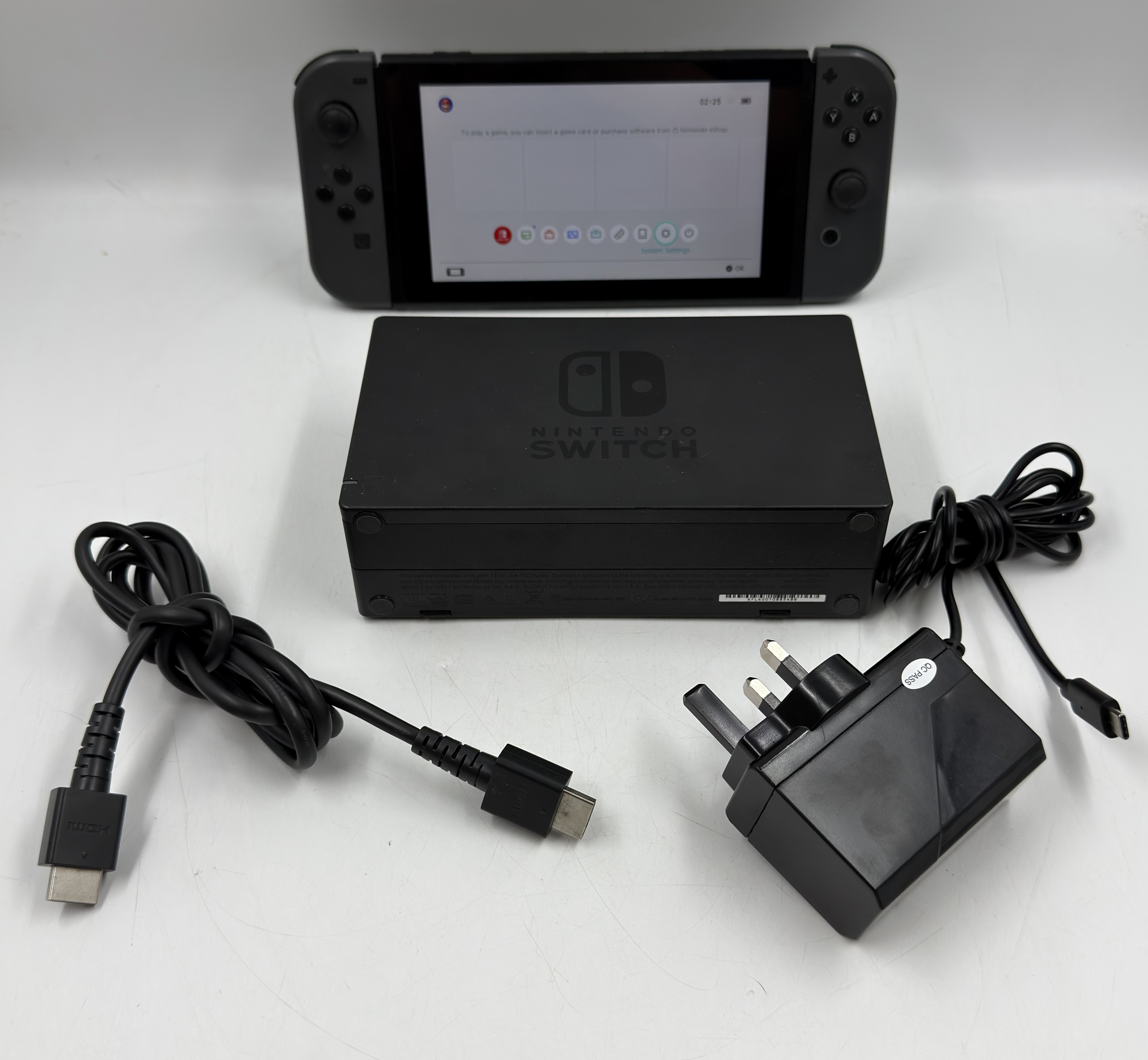Product photo for NINTENDO SWITCH CONSOLE HAC-001 - WITH DOCK AND CHARGER ( GREY )