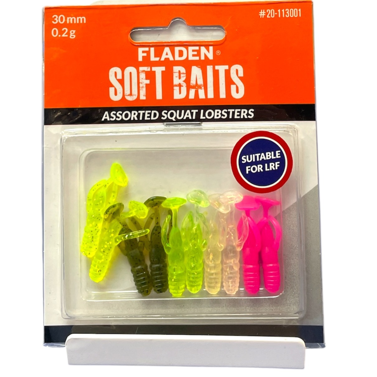 Product photo for FLADEN 10pk Assorted Squat Lobster Softbait Lures 3cm 0.2g