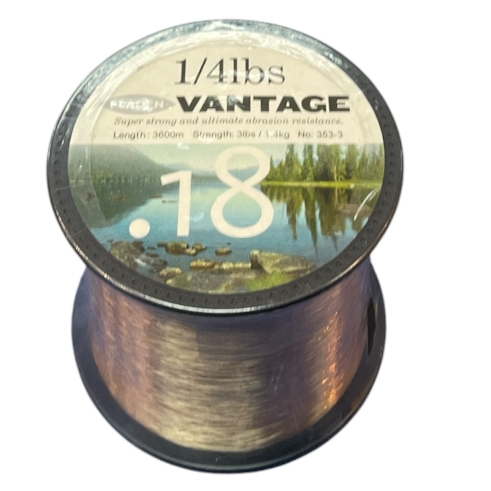Product photo for 3lbs 3600m Vantage brown line 0.18mm