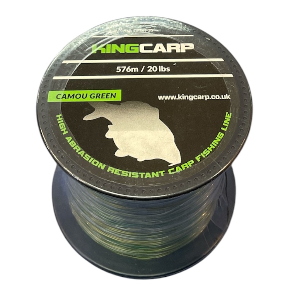 Product photo for KINGCARP 20lbs 576m 1/4lb Camou Green Fishing Line 0.40mm
