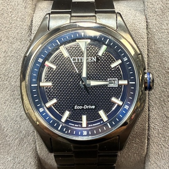 Product photo for Citizen Eco-drive Gunmetal Blue