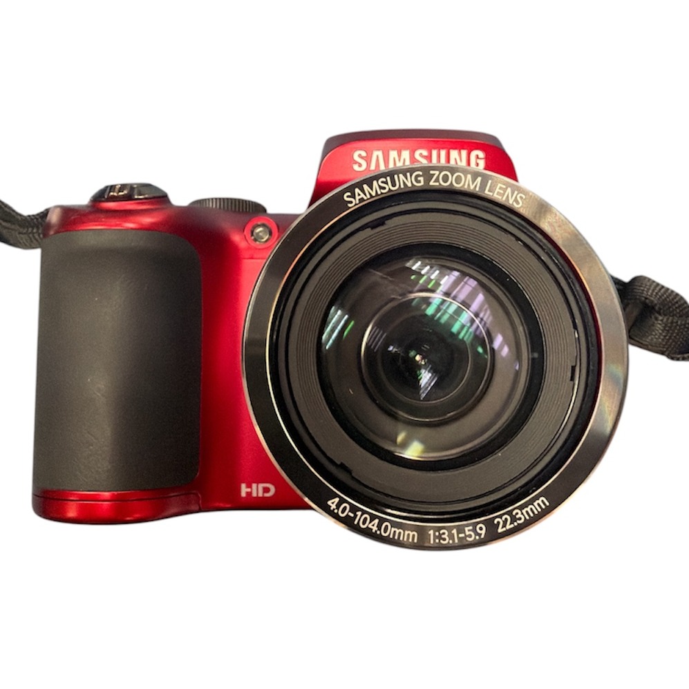Product photo for Samsung WB100 Digital camera - Red A3XEC9AC900XFYV