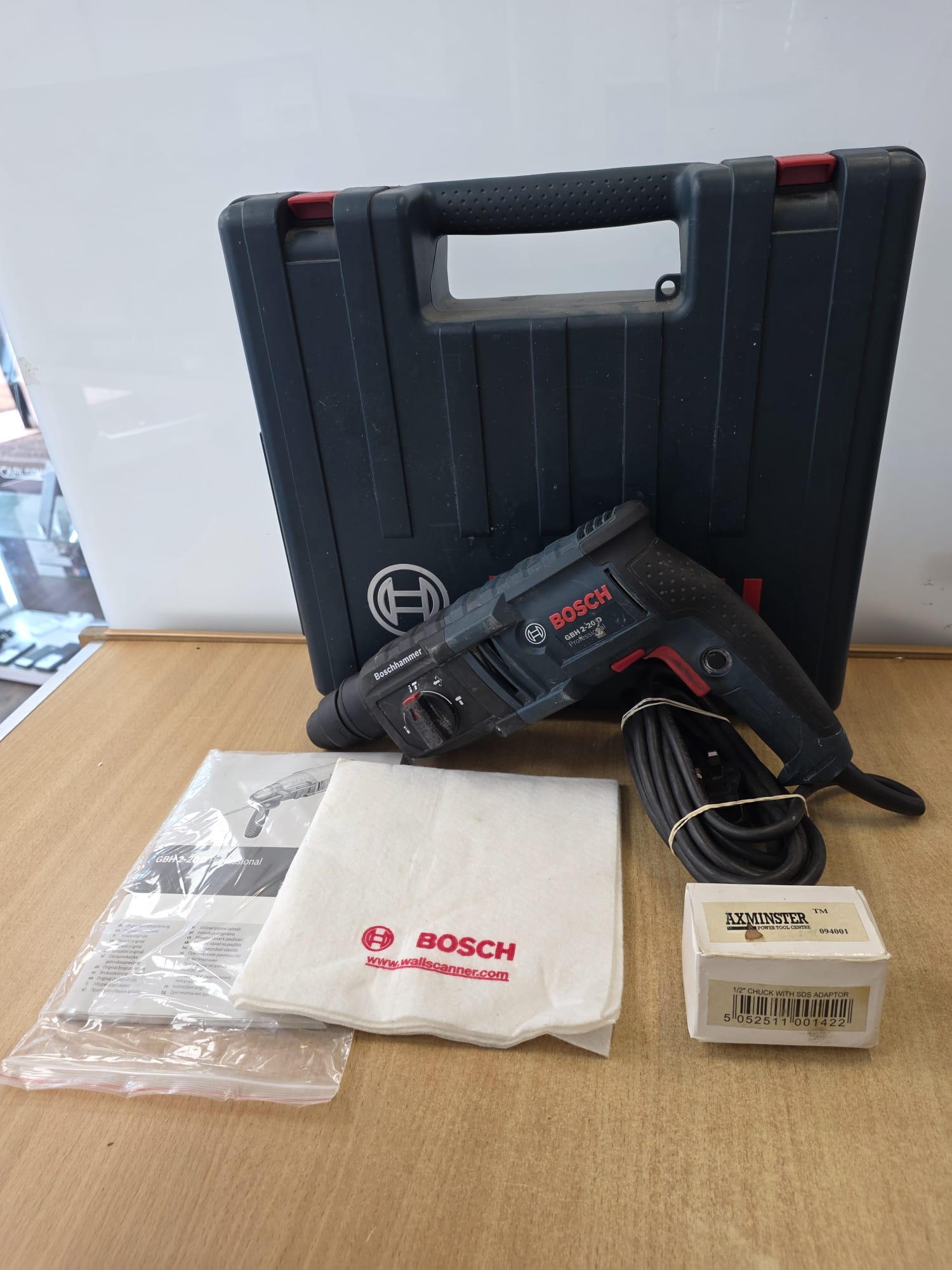 Product photo for Bosch Professional GBH 2-20D Rotary Hammer Drill - Cased