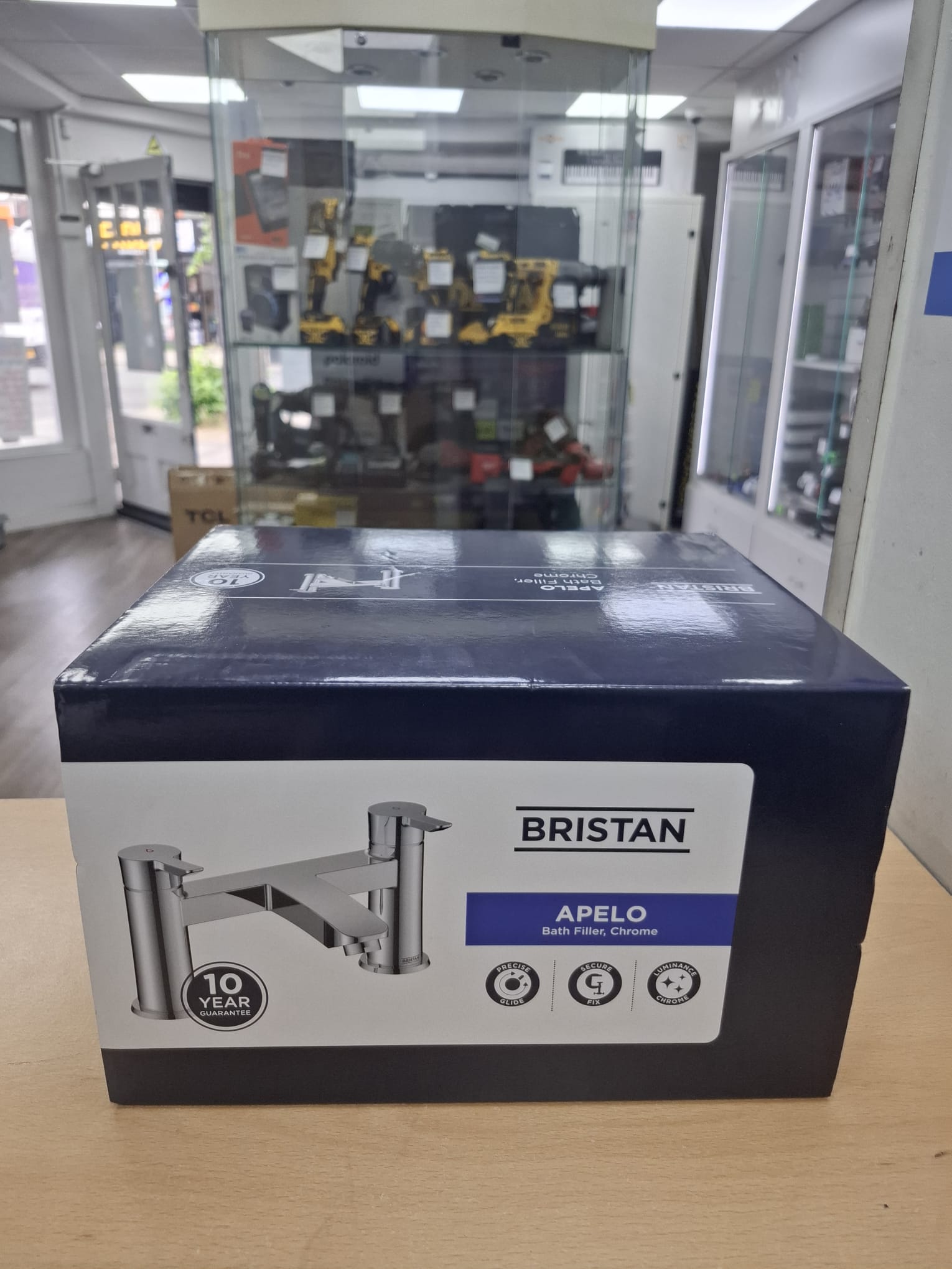 Product photo for Bristan Apelo Polished Chrome effect Deck-mounted (2TH) Filler Tap
