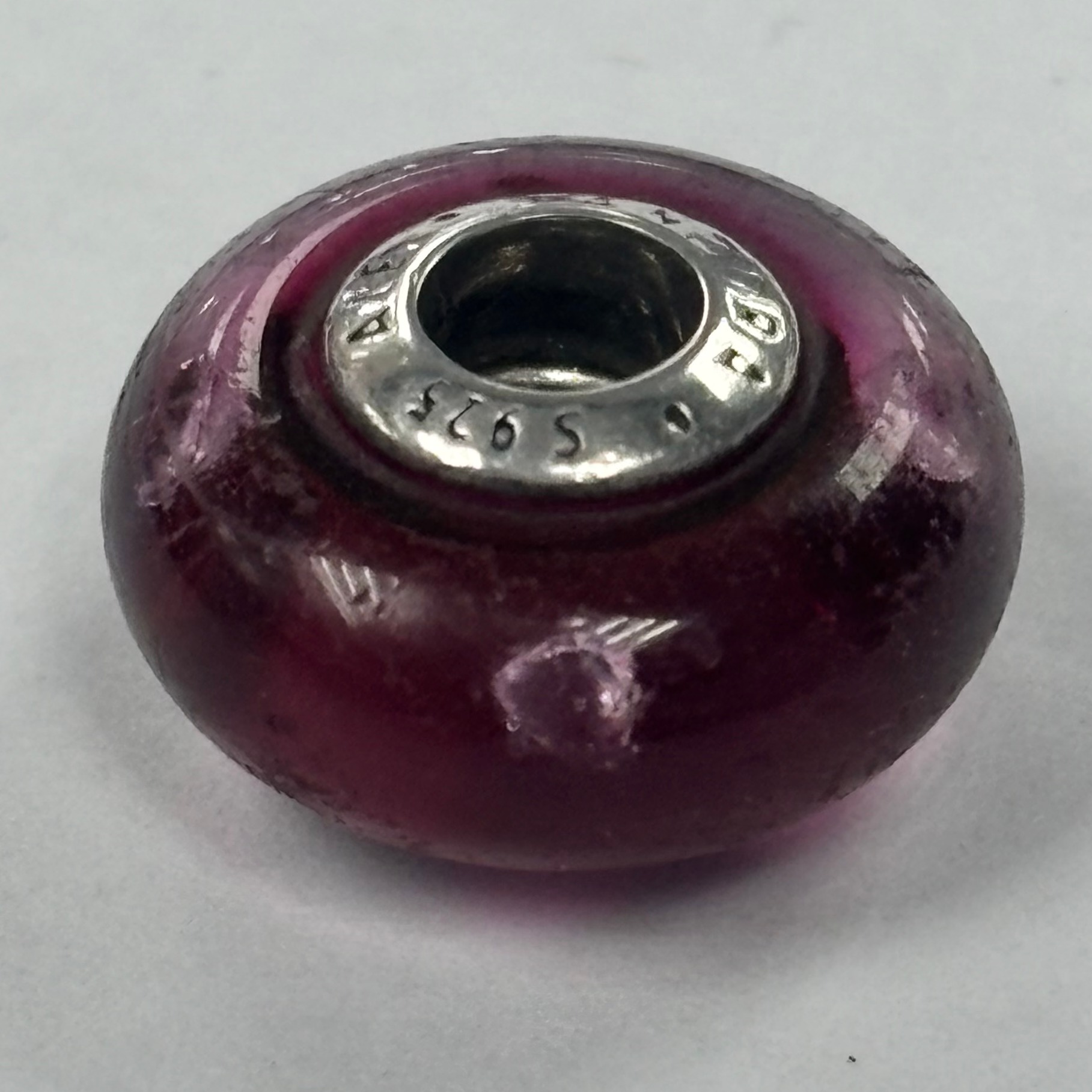 Product photo for Pandora Red Oval Charm
