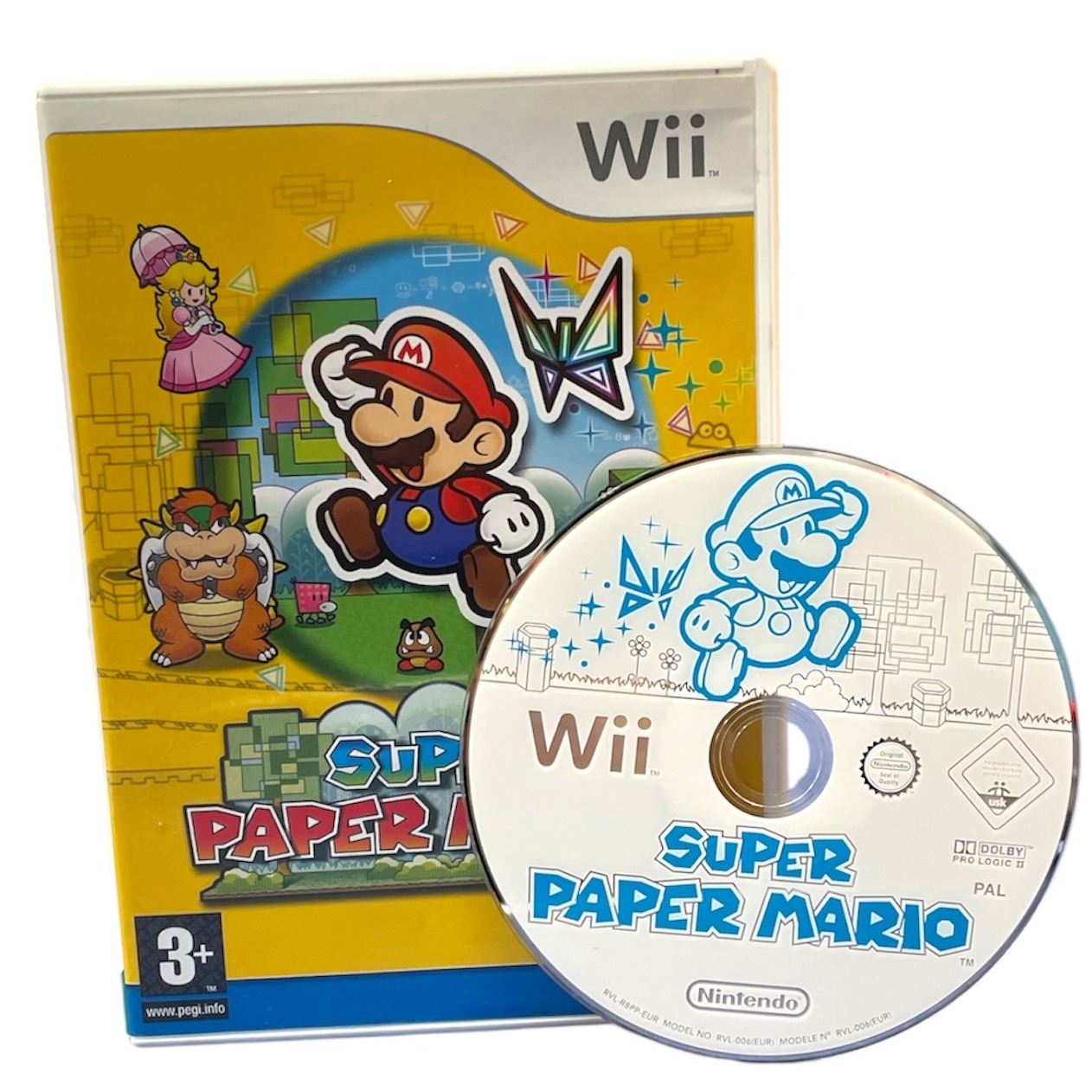 Product photo for Super Paper Mario Wii Game