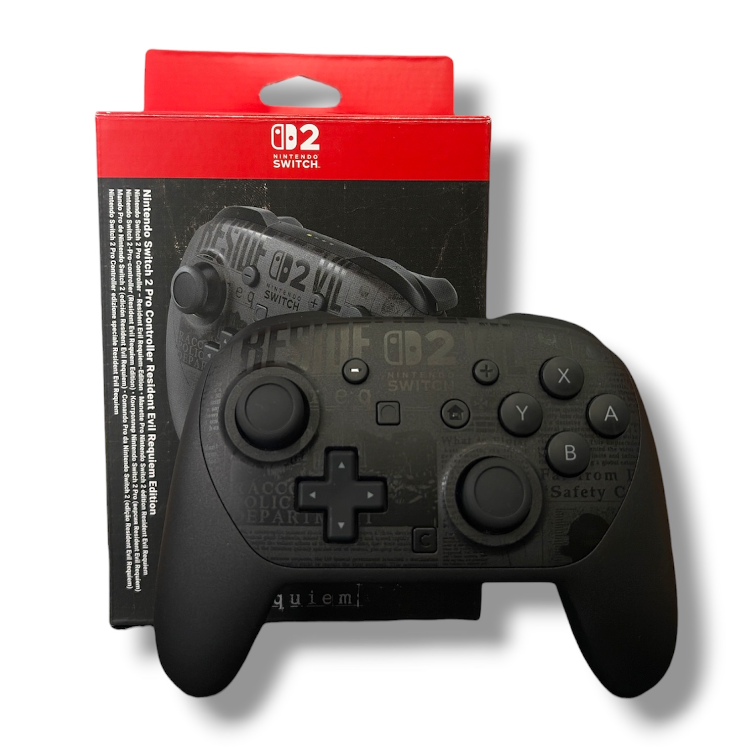 Product photo for Nintendo Switch 2 Resident Evil Requiem Pro Controller, B