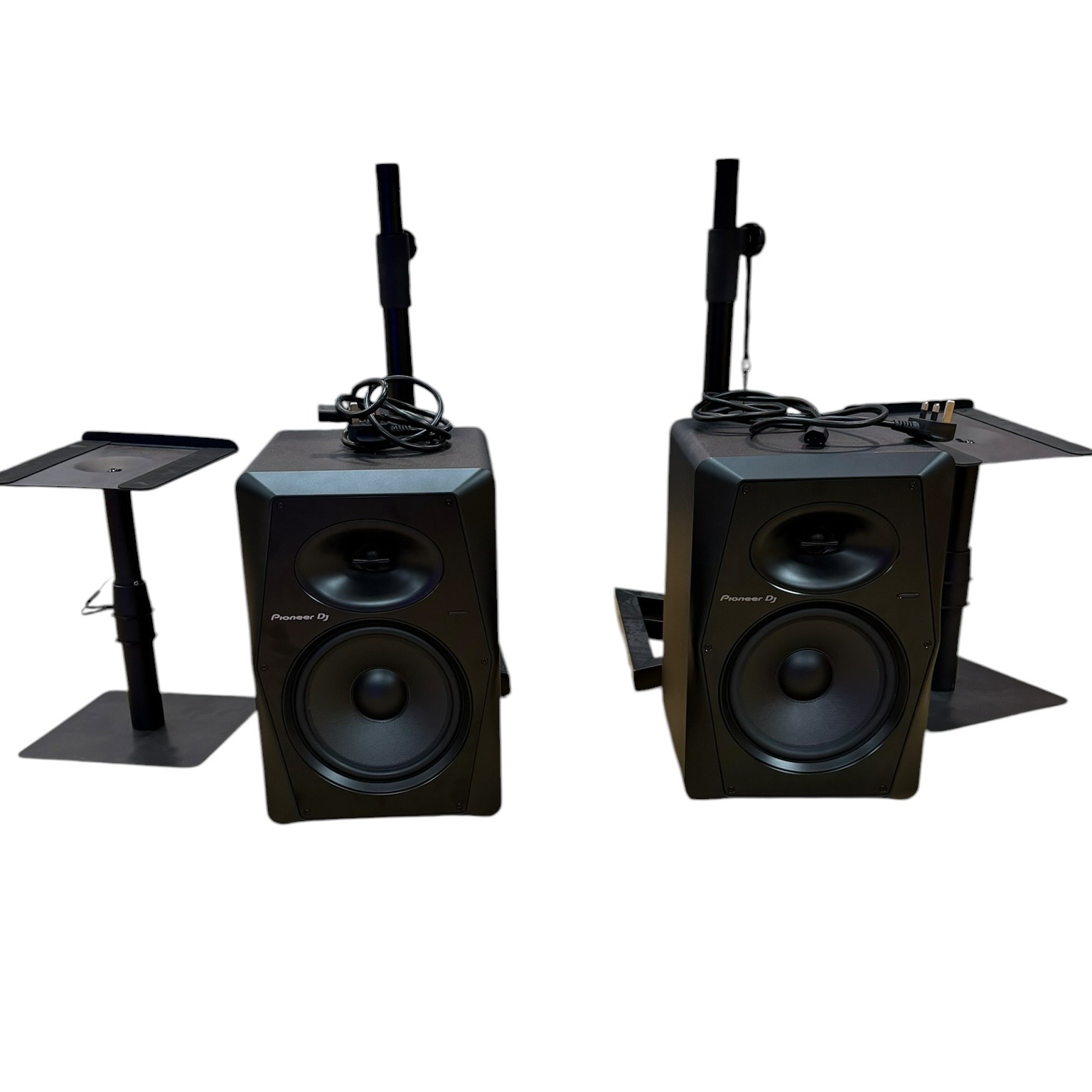Product photo for Pioneer DJ VM-80 Studio Monitor (Pair) with 4 x stands