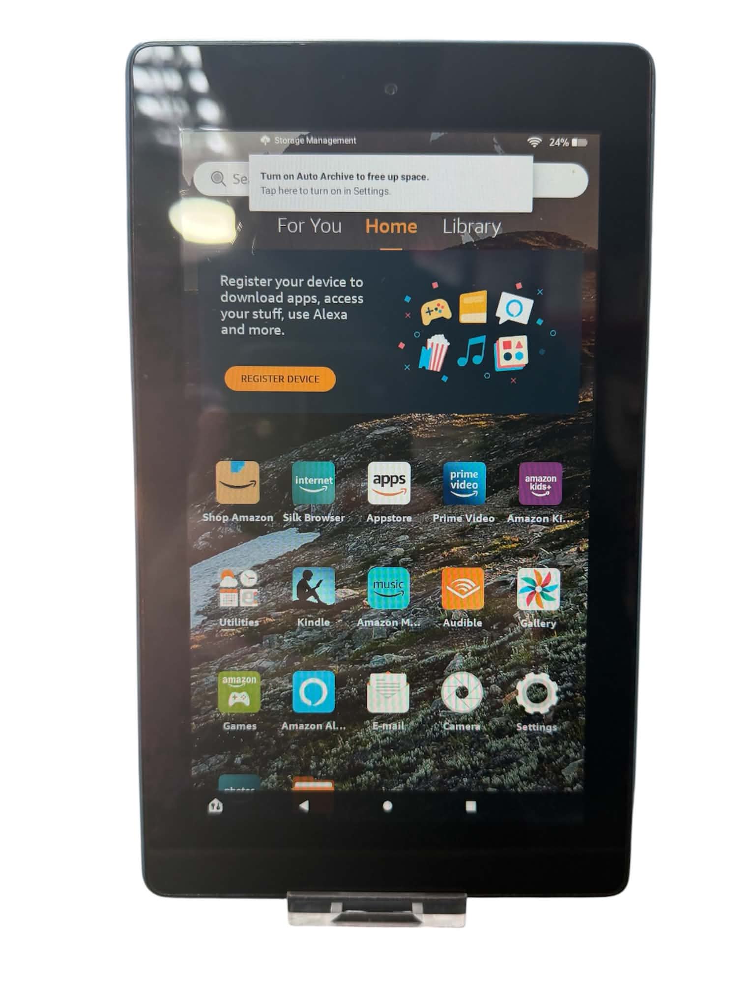 Product photo for Amazon Fire 7 16GB 2022 - Blue, C (Without Ads)