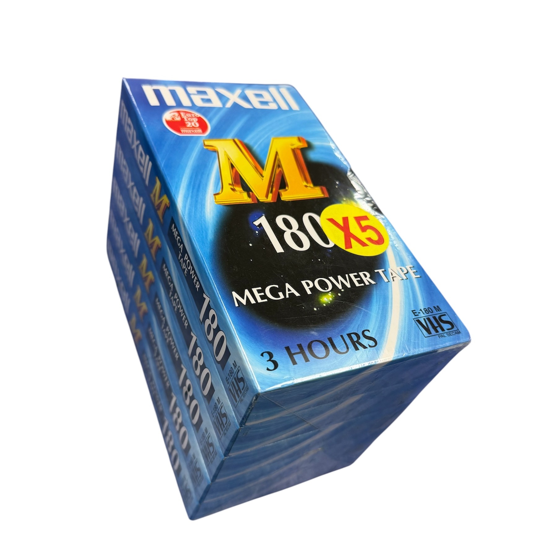 Product photo for Maxell Mega Power Tape 180 x 5 sealed - 3 hours