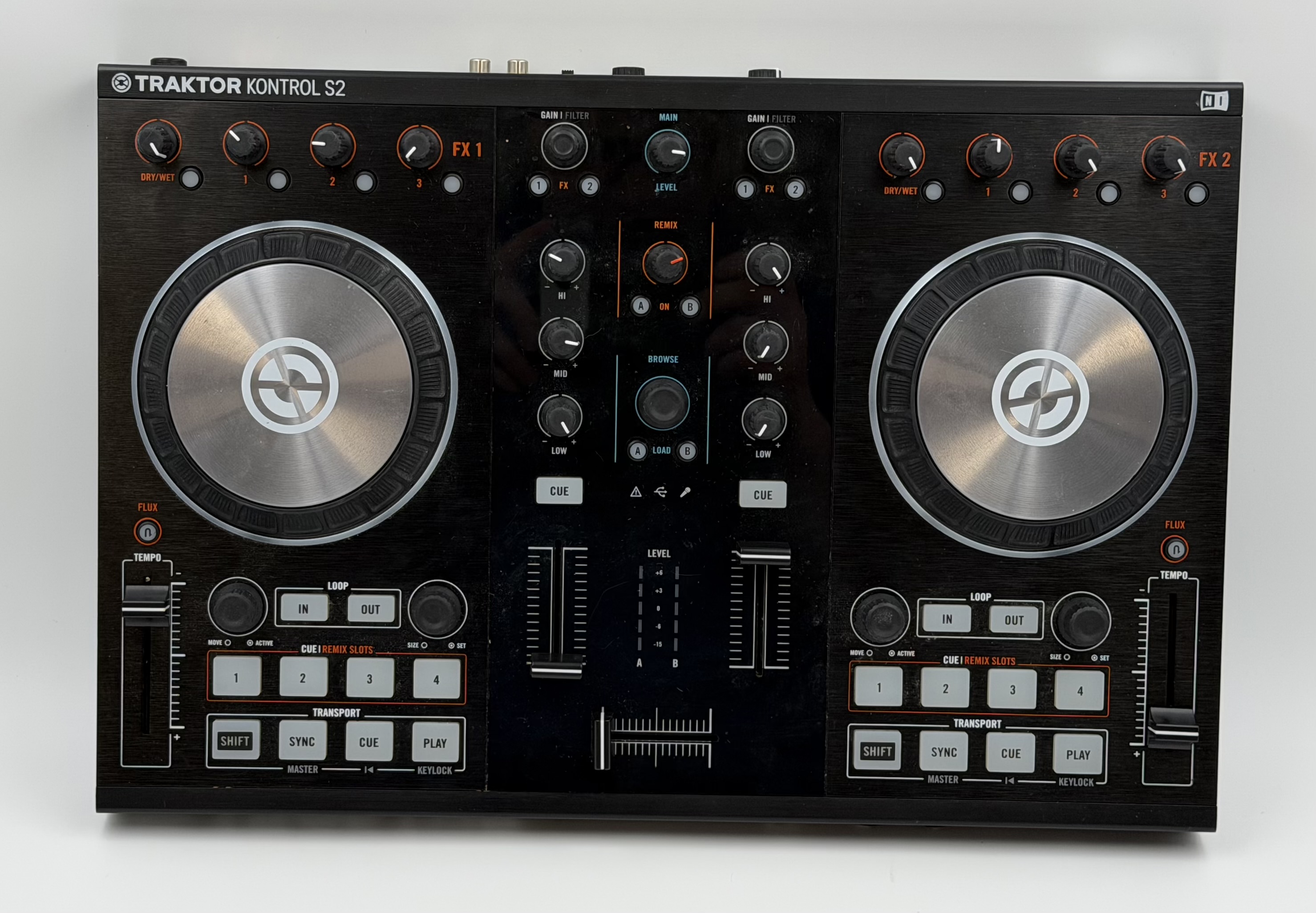 Product photo for NATIVE INSTRUMENTS TRAKTOR KONTROL S2 MK2 2-DECK DJ CONTROLLER