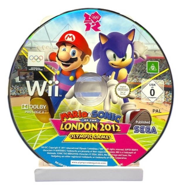 Product photo for Mario and Sonic at The Winter London 2012 Olympic Games - Disc Only
