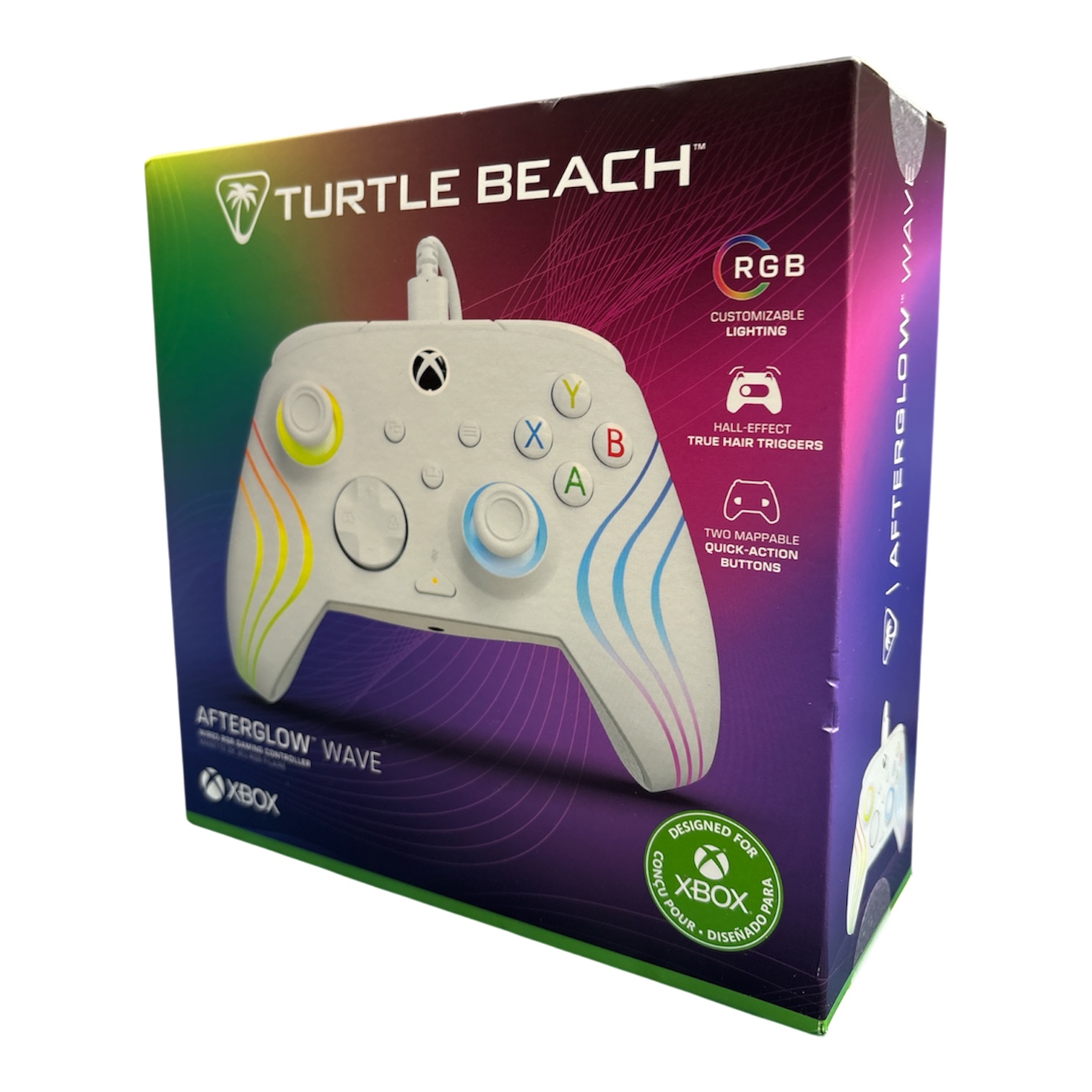 Product photo for Turtle Beach Afterglow Wave Wired Controller (PC/Xbox) - White, A