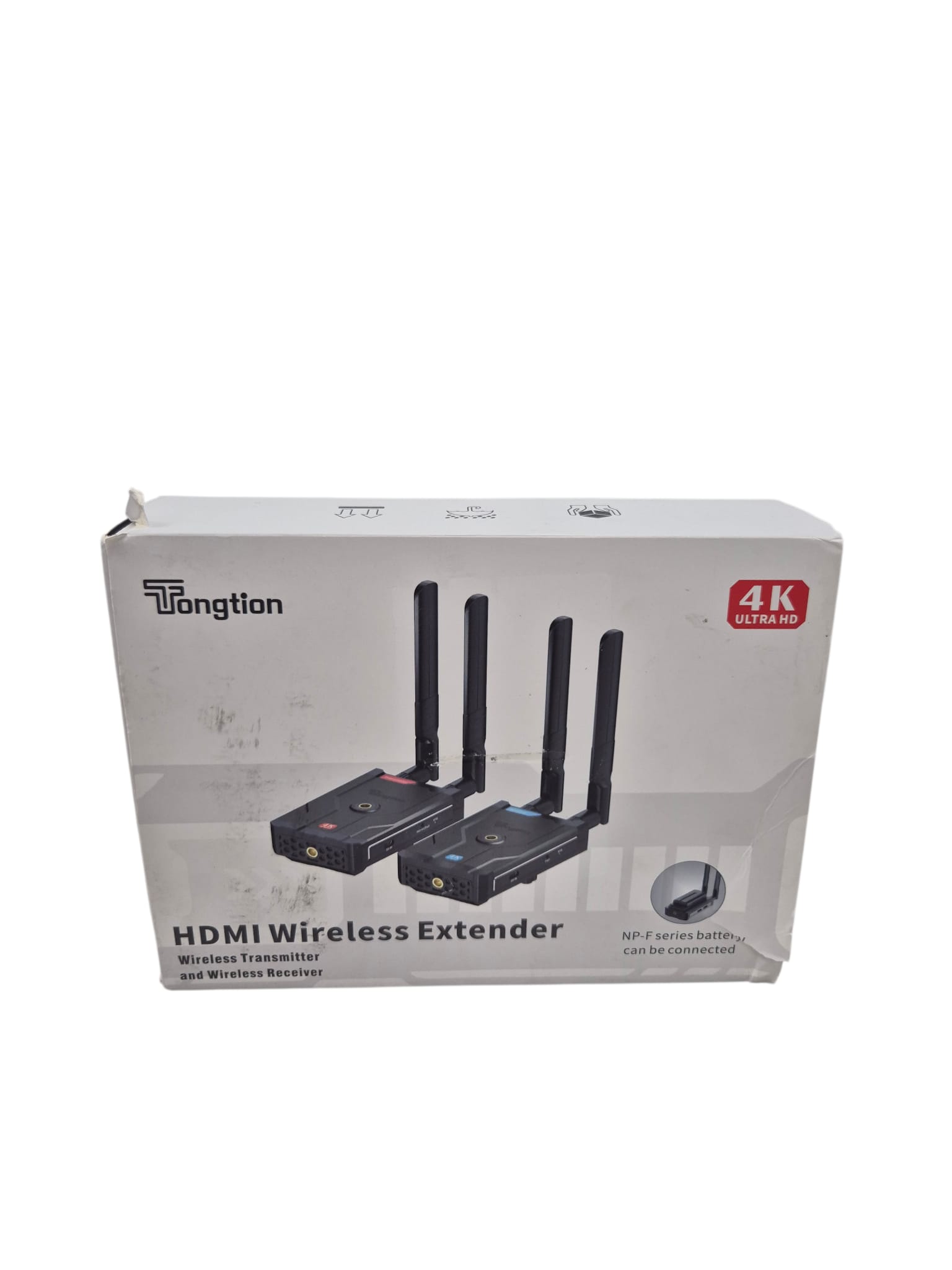 Product photo for TONGTION HDMI WIRELESS EXTENDERS 4K ULTRA MODEL DT283W-B