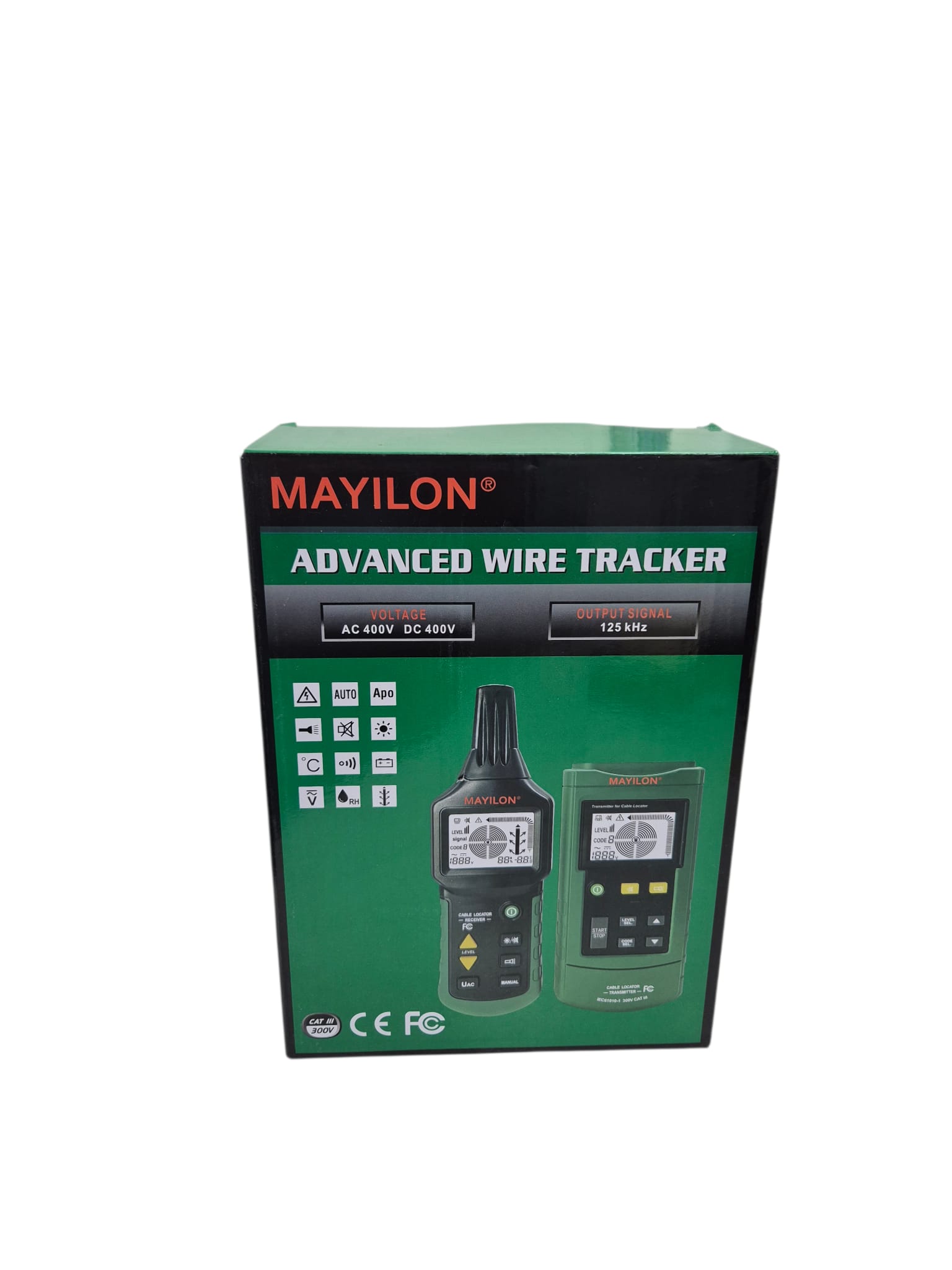 Product photo for MY6818 Professional Wire Cable Tracker Metal Pipe Locator Detector Tester Line T