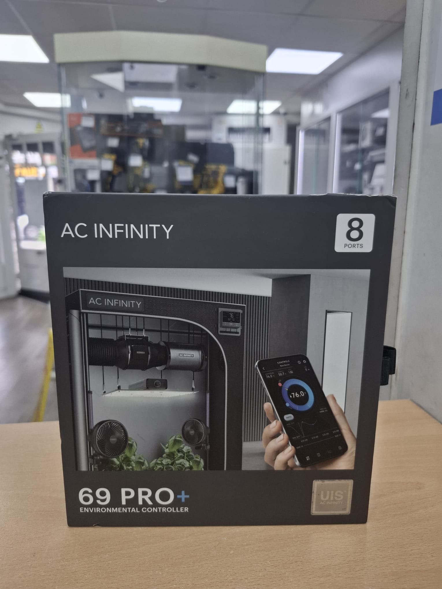 Product photo for AC Infinity CONTROLLER 69 PRO+, Smart Environmental Controller - opened box