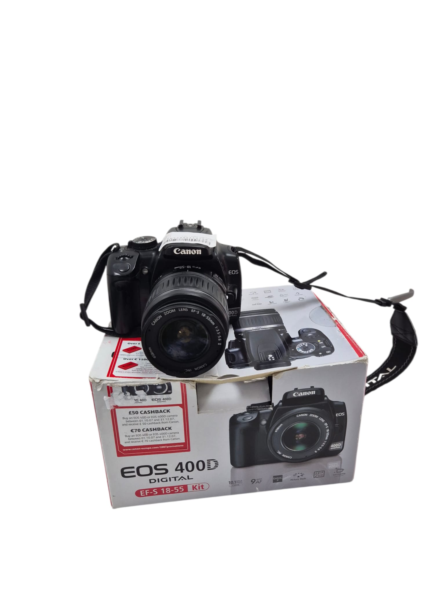 Product photo for Canon EOS 400D DSLR Camera 18-55mm Lens Battery Charger