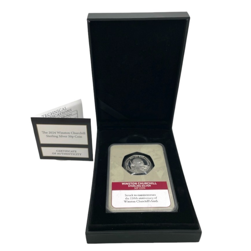Product photo for Churchill 50p Silver