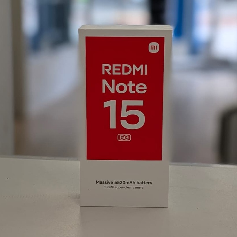 Product photo for Redmi Note 15 256GB 8GB RAM Black New Sealed Packed Unlocked Smartphone