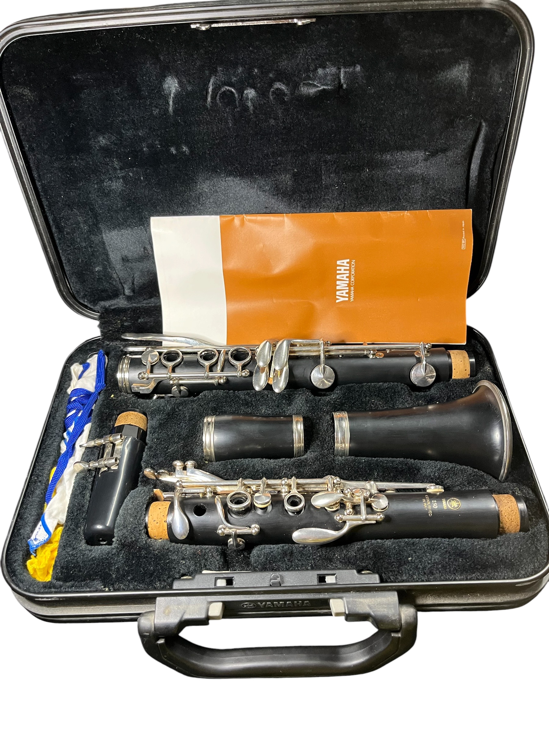 Product photo for Yamaha YCL-250 Bb Student Clarinet Black ABS Resin Model with Hard Case