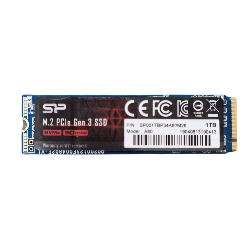 SP M.2 PCIe Gen 3 SSD A80 1TB 本体 Pre-owned SP A80 M.2 PCIe Gen 3 SSD 1TB - Own4Less
