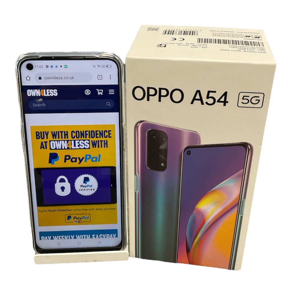 Like New OPPO Oppo A54 5G Dual Sim - Unlocked 64GB Fluid Black