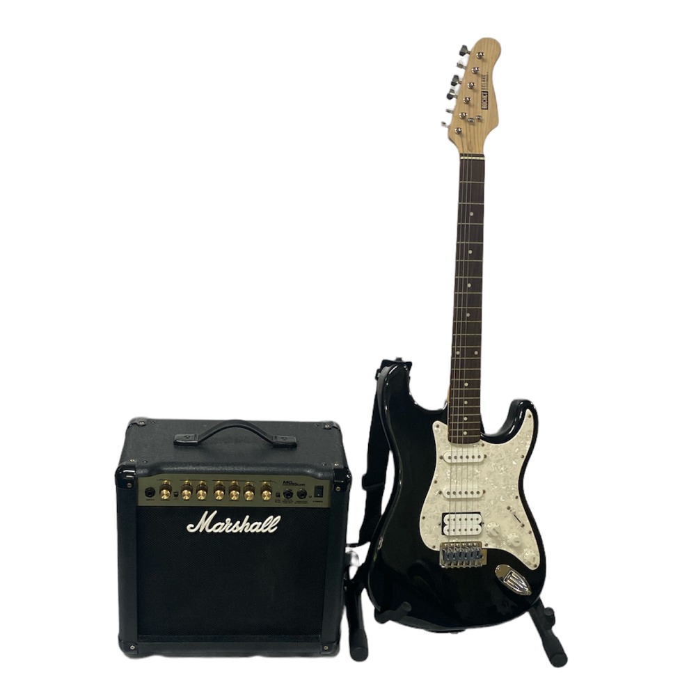 Pre-owned Rocket Deluxe Electric Guitar & Marshall Amp - Own4Less